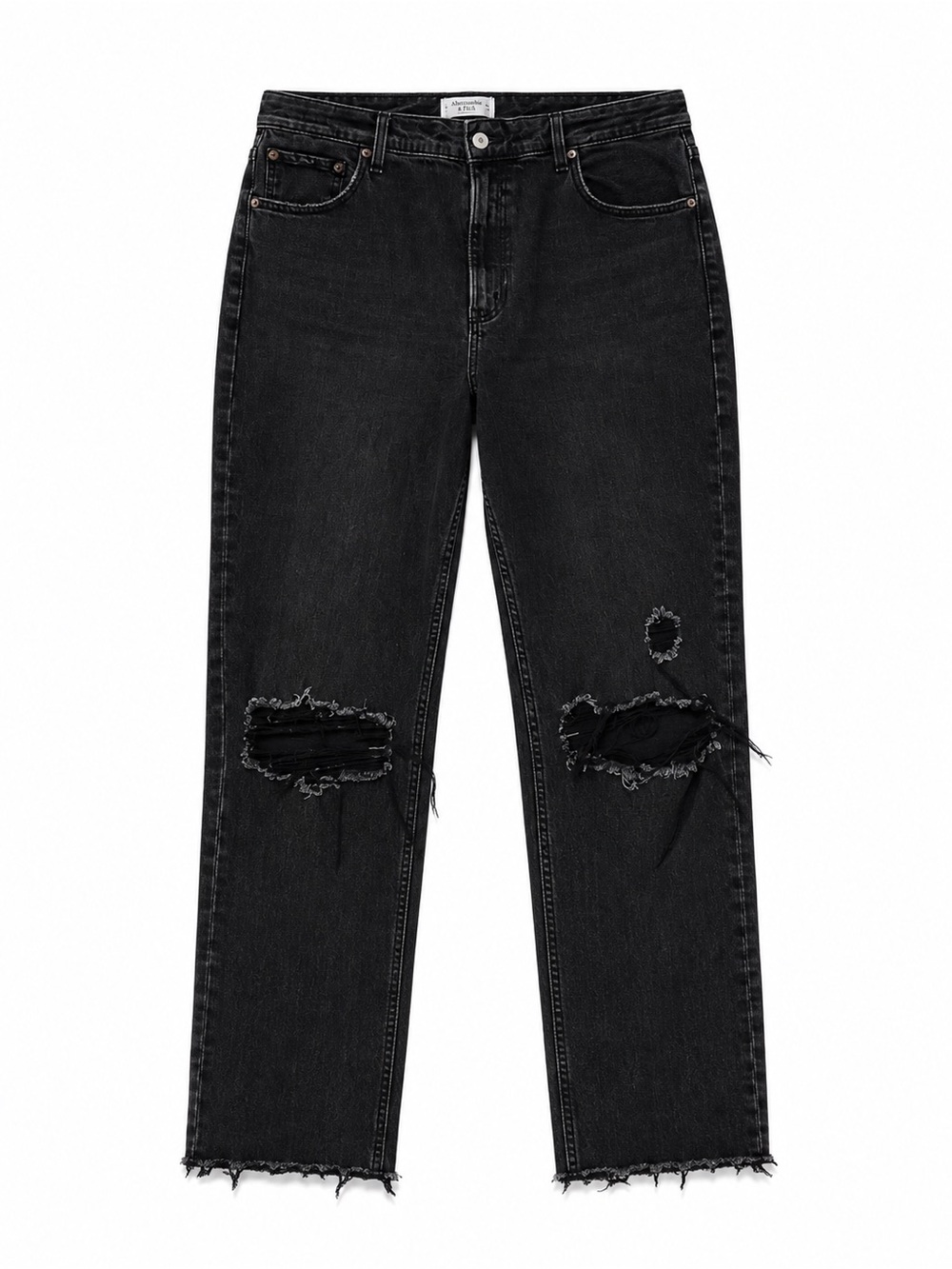 Black Ripped Denim Jeans